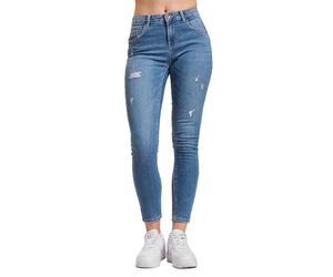 Only Onldaisy Reg Push Up SK ANK DEST Dnm Box Vaqueros, Medio de Mezclilla Azul, 31W / 32L para Mujer