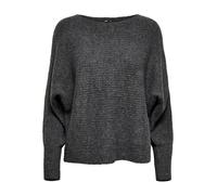 Only Onldaniella L/S Pullover Knt Noos Suéter, Dark Grey Melange/Detail:W.Melangé, S Mujer
