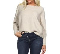 Only Onldaniella L/S Pullover Knt Noos Suéter, Ecru/Detail:Melange, M Mujer