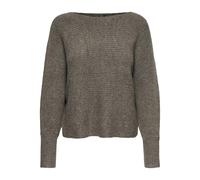 Only Onldaniella L/S Pullover Knt Noos Suéter, Major Brown/Detail:Melange, XS Mujer