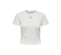 ONLY Onldaniella S/S Rib Top CS Jrs, Cloud Dancer, L Mujeres