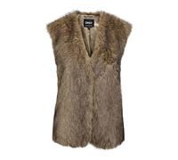ONLY Onldawn Life Faux Fur Waistcoat OTW Tanino, XS, Tannin., XS