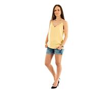 Only Onldebbie Singlet Noos Wvn Camiseta sin mangas, Straw, 36 Mujer