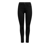 Only Onldruna Hw Skinny Dnm Pimbox Vaqueros, Negro, 29W / 32L para Mujer