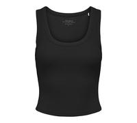 ONLY Onleasy S/L Tank Top Jrs Camiseta de Tirantes Anchos, Negro, XS para Mujer