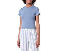 ONLY Onlelina S/S O-Neck Short Top Jrs Camiseta, Azul, M Mujeres