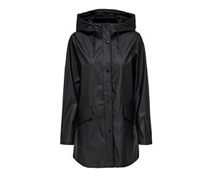 Only Onlelisa Raincoat Otw, Chubasquero de Mujer, Negro (Black), XS