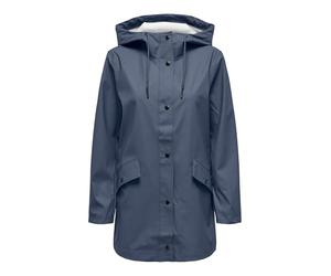 ONLY Onlelisa Raincoat OTW Noos - Abrigo de lluvia impermeable con capucha, azul oscuro, M para mujer, Azul oscuro., M