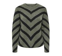 Only ONLELIZA L/S Jersey KNT Noos 15191792, Lizard/Detail:W/Black, S