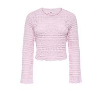 ONLY Onlelke Life LS Jersey KNT Nca Pull, Rosa Romántico, S Mujer, Rosa Romántica, S