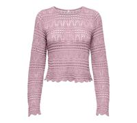 ONLY Onlelke Life LS Pullover Knt Nca Pull, Rosa Romántica, S para Mujer