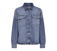 ONLY Onlella L/S Pocket Shirt Tai519 Dnm Noos Camisa Vaquera, Medio De Mezclilla Azul, XXL Mujeres