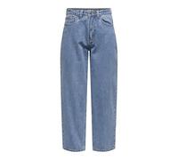 ONLY Onlemily HW Mom Crop Dnm BF Mae443, Media Blue Denim, 31W x 30L Mujeres