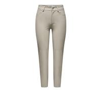 Only Onlemily Hw St Ank Faux Leather Pnt Noos, Pantalón Mujer, Forro Plateado., S