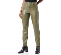 Only Onlemily Hw St Ank Faux Leather Pnt Noos, Pantalón Mujer, Moss de Invierno., 36 ES/XS/L