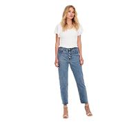 ONLY Onlemily HW St CR ANK Dnm Btn Mae06 Noos Jeans, Mezclilla De Color Azul Claro, W25 para Mujer