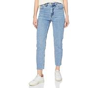 Only Onlemily HW St Raw Crop ANK Mae06 Noos, Jeans Mujer, Denim Celeste, 27/30