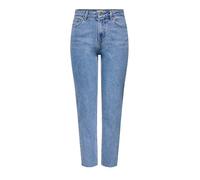 ONLY Onlemily HW St Raw Crop ANK Mae06 Noos, Jeans Mujer, Denim Celeste, 29/32