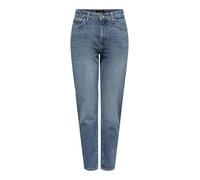 ONLY Onlemily HW Straight ANK Dnm Azg611 Jeans, Dark Azul Denim, 33W x 32L para Mujer