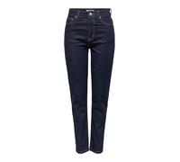 ONLY Onlemily HW Straight ANK Mae334 Noos, Dark Azul Denim, 27W / 32L