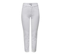 ONLY Onlemily Stretch HW ST AK DNM CRO790NOOS - Pantalones Vaqueros para Mujer, Talla 25/30, Color Blanco, Blanco, 25W x 30L