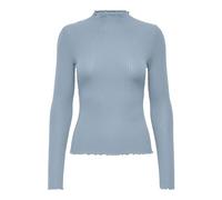ONLY Onlemma L/S High Neck Noos Jrs Top de Cuello Alto de Corte cómodo con Volantes Femeninos, Azul Celestial, S Mujeres