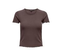 ONLY Onlemma S/S Short Noos Jrs Top con Cuello O para Diario con Volantes, Bolsa de la Compra, M Mujeres