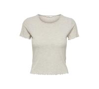 ONLY Onlemma S/S Short Top Noos Jrs Top, Mujer, Pumice Stone/Detalle: Melange, XS