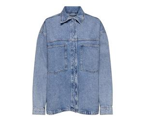 ONLY ONLEMMIE Camisa Vaquera | Corte regular fit, Manga larga, Largo, Casual, Proceso muy suave a una temperatura máxima de 40°C