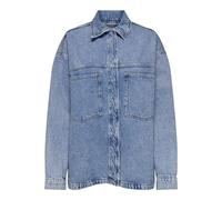 ONLY Onlemmie L/S Camiseta DNM AZ Noos Vaquera, Mezclilla De Color Azul Claro, L