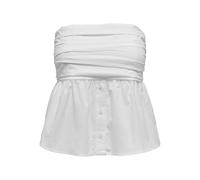 ONLY Onlesie Life Bandeau Top Ptm, Blanco, M Mujeres