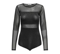ONLY Onlesther Glitter L/S Body JRS, Negro, M, Negro, M