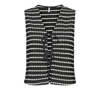 ONLY Onleva S/L Short Stripe Vest CS Jrs, Negro, XS para Mujer