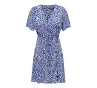 ONLY Onlevida S/S Wvn Noos-Vestido Corto, Nebulas Blue/AOP:Hanna Flower, S para Mujer