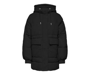 ONLY Onlfie Abrigo Acolchado Oversize para mujer, CC OTW, Negro, M, Negro, M