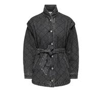 ONLY Onlfrances LS Quilt Dnm Jacket Gua Chaqueta, Gris, L para Mujer