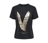 ONLY Onlfree Life Modal S/S Atelier Top JRS, Negro, M