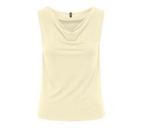 ONLY Onlfree Life S/L Draping Neck Top Jrs, Icing de limón, XS Mujeres