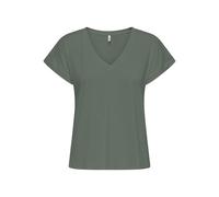 ONLY Onlfree Life S/S V-Neck Lace Top Jrs, Laurel Wreath, L Mujeres