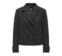 ONLY ONLFREJA Life Short DB Jacket OTW Noos Chaqueta, Dark Grey Melange, S para Mujer
