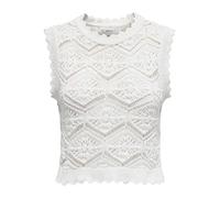 ONLY Onlfrida Life SL Structure Top Ex Knt Punto, Blanco, M para Mujer