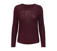 ONLY Onlgeena XO L/S Pullover Knt Noos Jersey, Rojo Oscuro, XS para Mujer