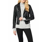 ONLY Onlgemma Faux Leather Biker Otw Noos Chaqueta para Mujer, Negro (Black 1), 40 FR/ES (38 EU)