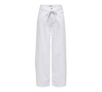 ONLY Onlgianna MW Straight Dot211 DNM Noos, Blanco Denim, 26W / 32L