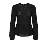 ONLY Onlgiavanna L/S Peplum Top Jrs, Negro, XS Mujeres