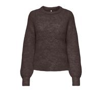 ONLY Onlgila Life LS Structure O-Neck BF Knt, Seal Brown, L para Mujer