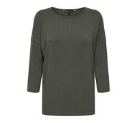 ONLY Onlglamour Jrs Noos Top con Cuello O Y Mangas 3/4 para Comodidad Diaria, Kambaba, M Mujeres