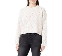 ONLY Onlgracie LS O-Neck BF Knt Suéter, Cloud Dancer/Detail:Multi Melange Dots, XL para Mujer