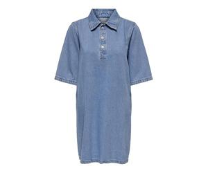 ONLY Onlgry S/S Dress Dnm Azg Noos Vestido Corto, Mezclilla De Color Azul Claro, S Mujeres