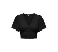ONLY Onlhannah S/S Smock Top Jrs Noos Camiseta, Negro, XXS para Mujer